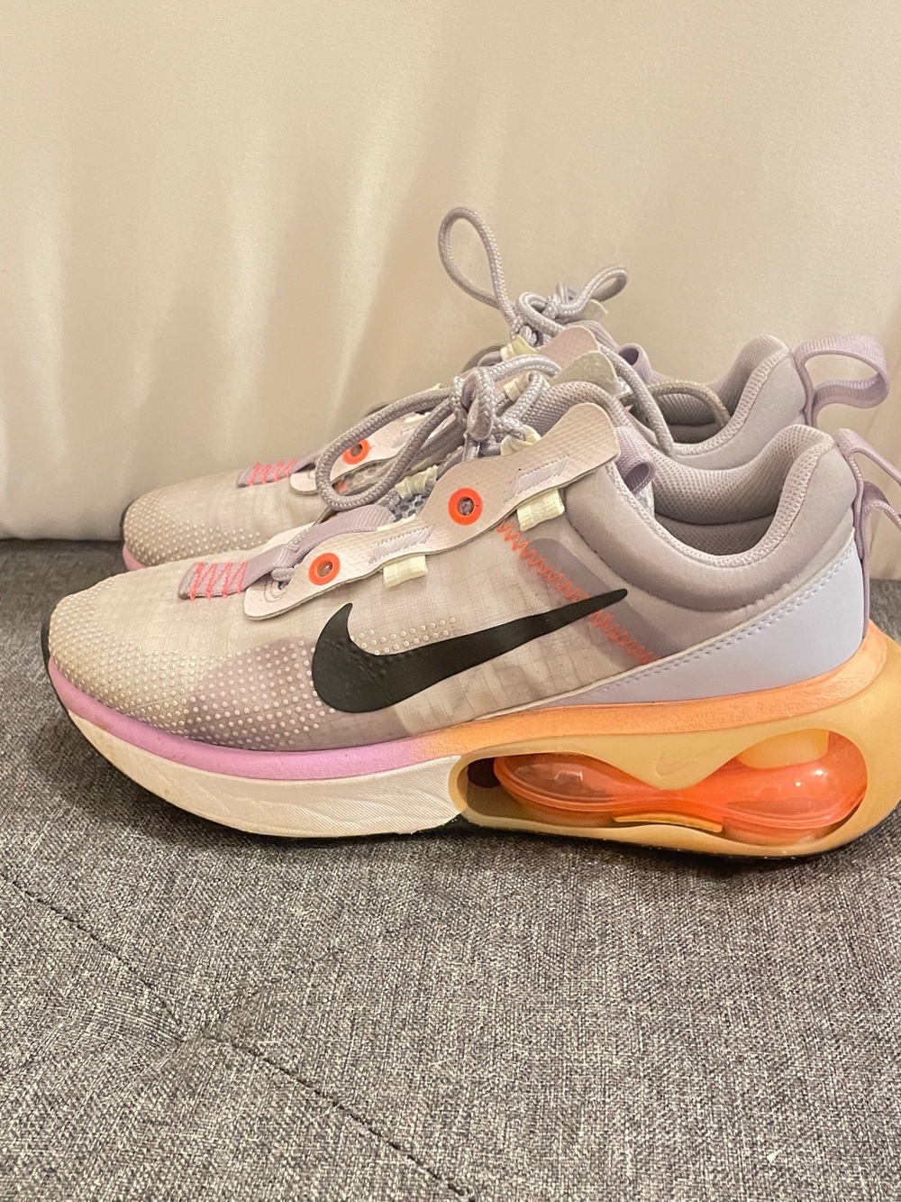 Women’s Nike Air Max Sneakers - Lavender, Peach & Black